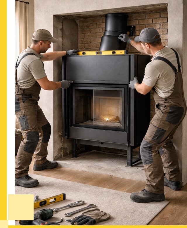 Установка каминных топок в Рыбинске под ключ от 18734 р. | ЭриданРбн