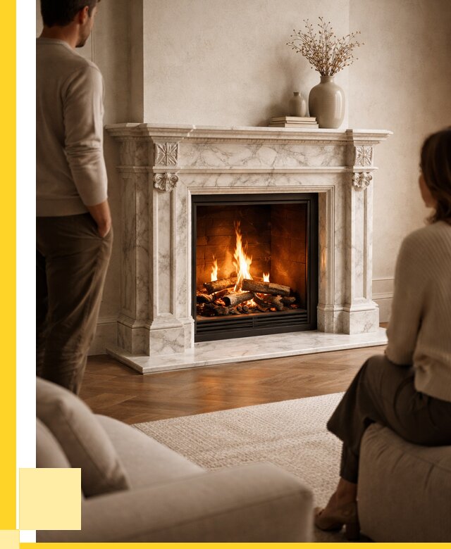 Мраморные камины под ключ в Рыбинске от 260200 р. | ЭриданРбн