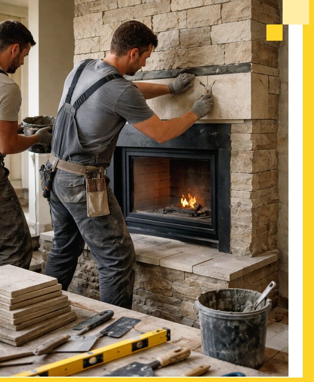 Проектирование и установка открытых каминов в Рыбинске