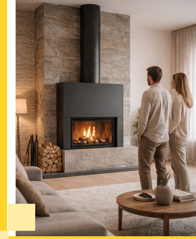 Закрытые камины под ключ в Рыбинске от 124896 р., ЭриданРбн