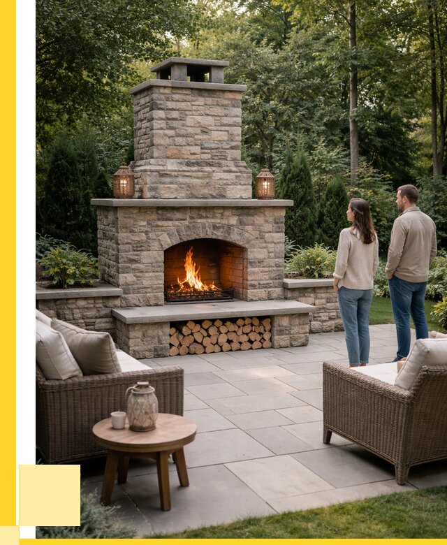 Уличные камины из кирпича в Рыбинске от 156120 р. | ЭриданРбн