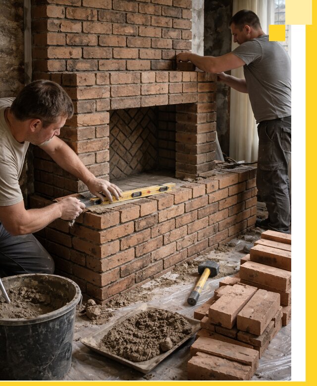 Изготовление и установка кирпичных каминов в Рыбинске