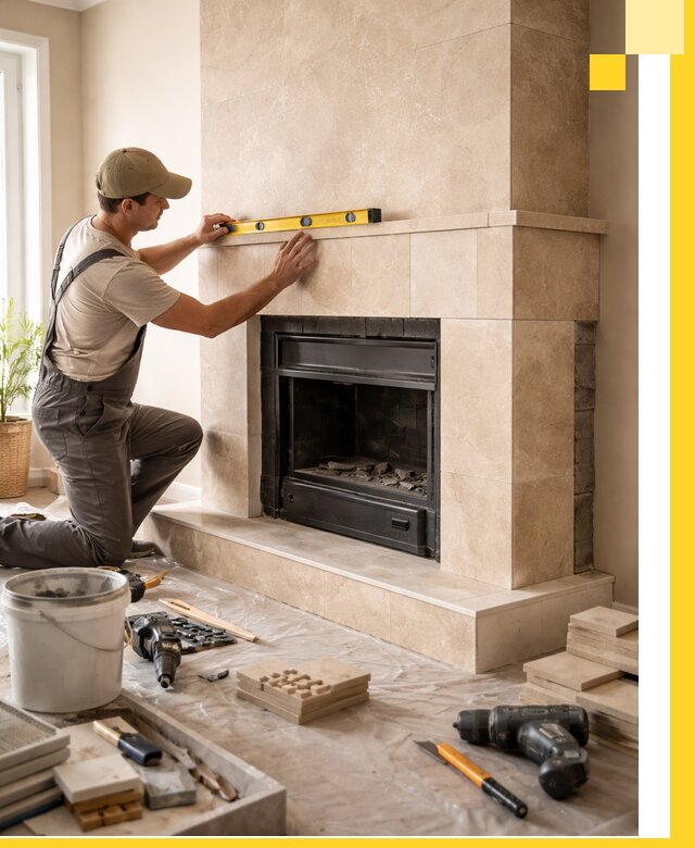 Установка и монтаж каминов в частном доме под ключ в Рыбинске