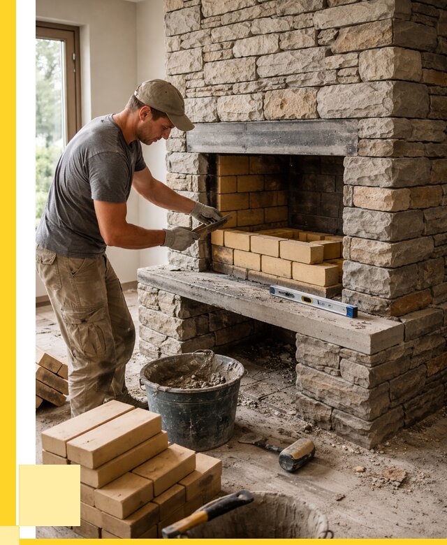 Кладка каминов и камина в Рыбинске от 26020 р. ЭриданРбн