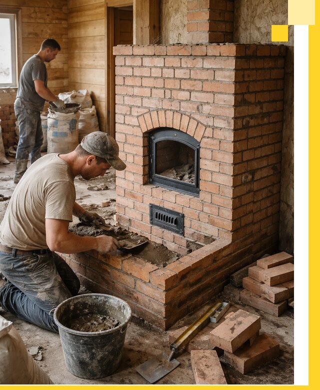 Профессиональное строительство печей в Рыбинске под ключ