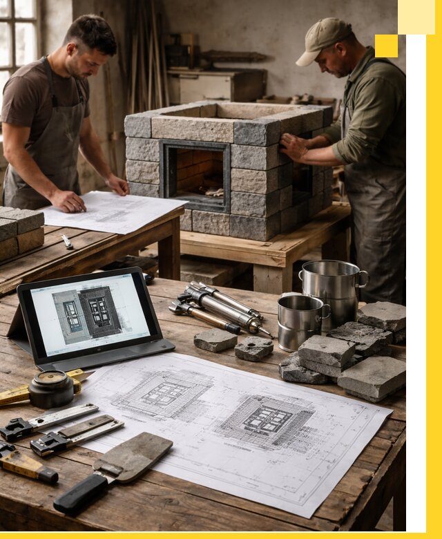 Разработка проектов печей с согласованием и монтажом в Рыбинске