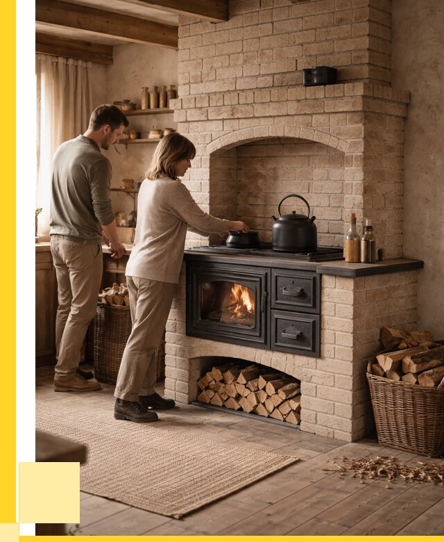 Печи с плитой в Рыбинске от 46836 р. | ЭриданРбн — кирпичная печь