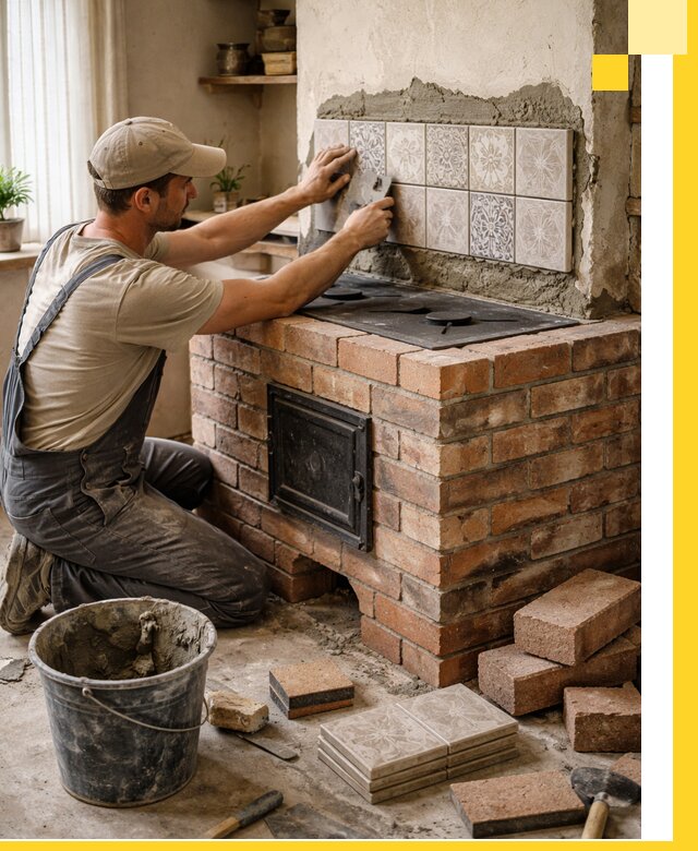 Печи с плитой на заказ монтаж гарантия и сервис в Рыбинске