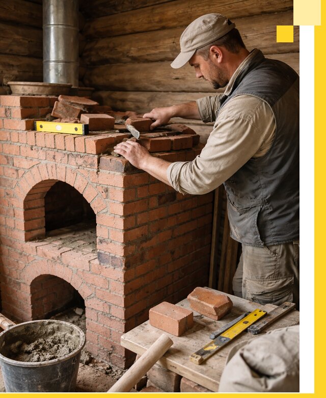 Изготовление и установка русских печей в Рыбинске под ключ