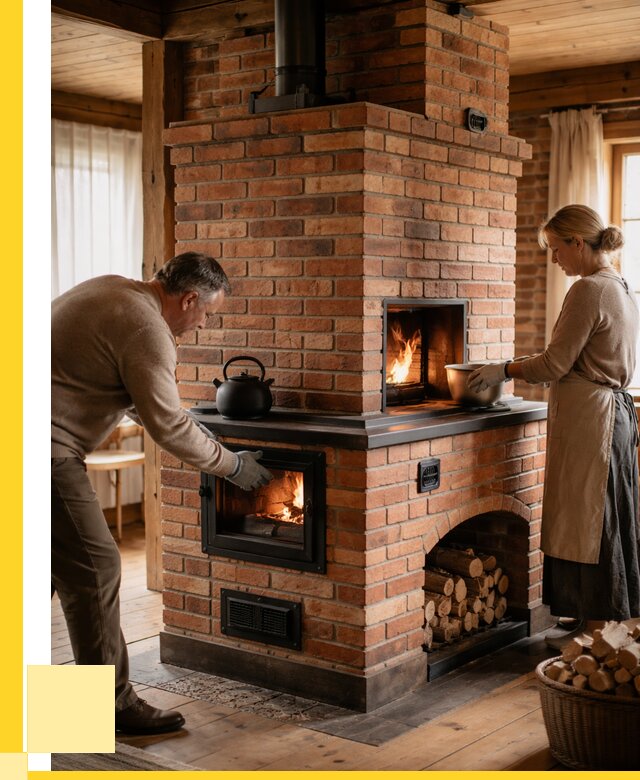 Печи для загородного дома под ключ в Рыбинске от 83264 р. | ЭриданРбн