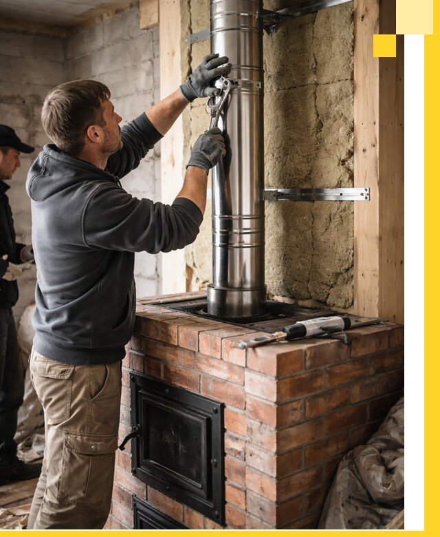 Изготовление и монтаж печей и дымоходов под ключ в Рыбинске