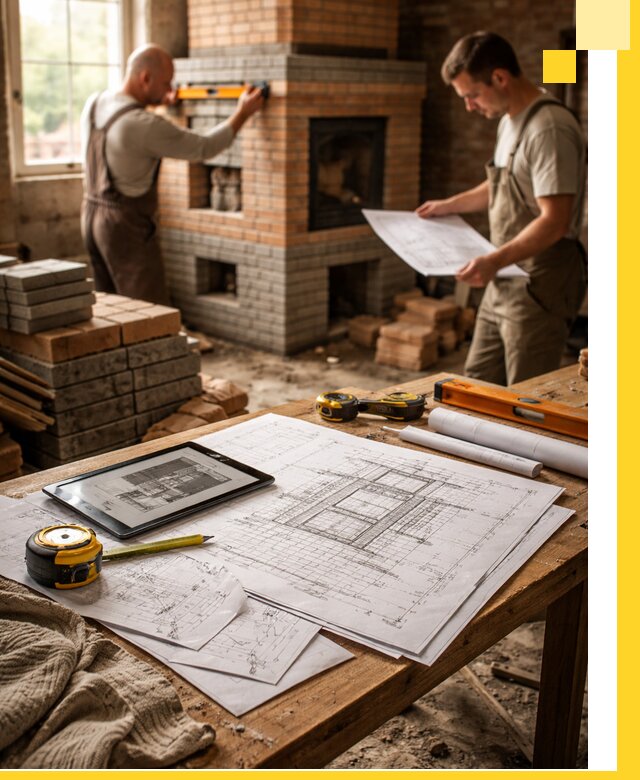 Проекты печей и каминов с индивидуальным дизайном в Рыбинске