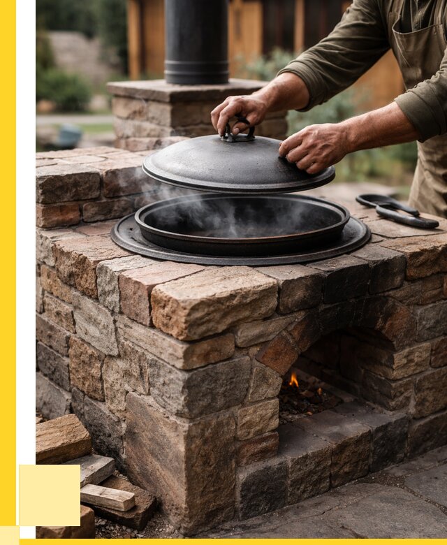 Печи для казана в Рыбинске по цене от 18734 р. | ЭриданРбн