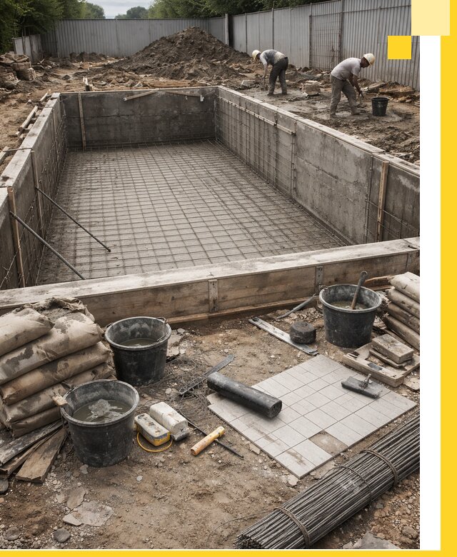 Строительство бассейнов под ключ в Рыбинске, дизайн и монтаж