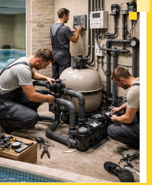 Комплексное оборудование для бассейнов под ключ в Рыбинске