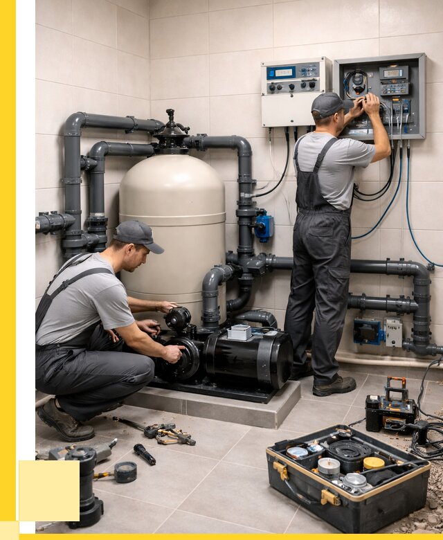 Монтаж оборудования для бассейнов в Рыбинске от 41632 р. | ЭриданРбн