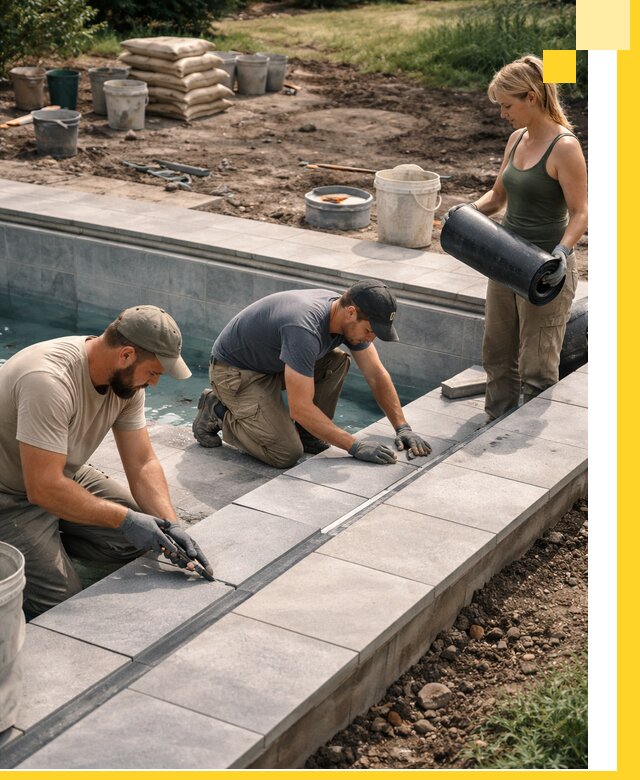 Строительство и монтаж уличных бассейнов под ключ в Рыбинске