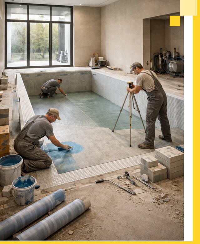 Проект и строительство закрытых бассейнов в Рыбинске под ключ