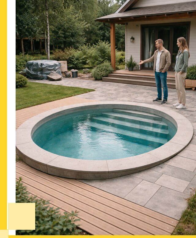 Бассейн на даче под ключ в Рыбинске от 208160 р., ЭриданРбн