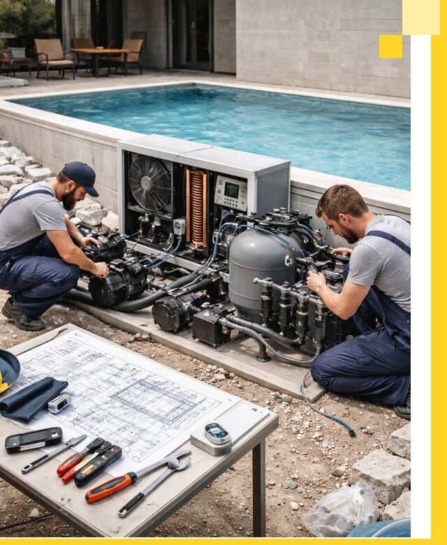 Проектирование и монтаж бассейнов с подогревом в Рыбинске