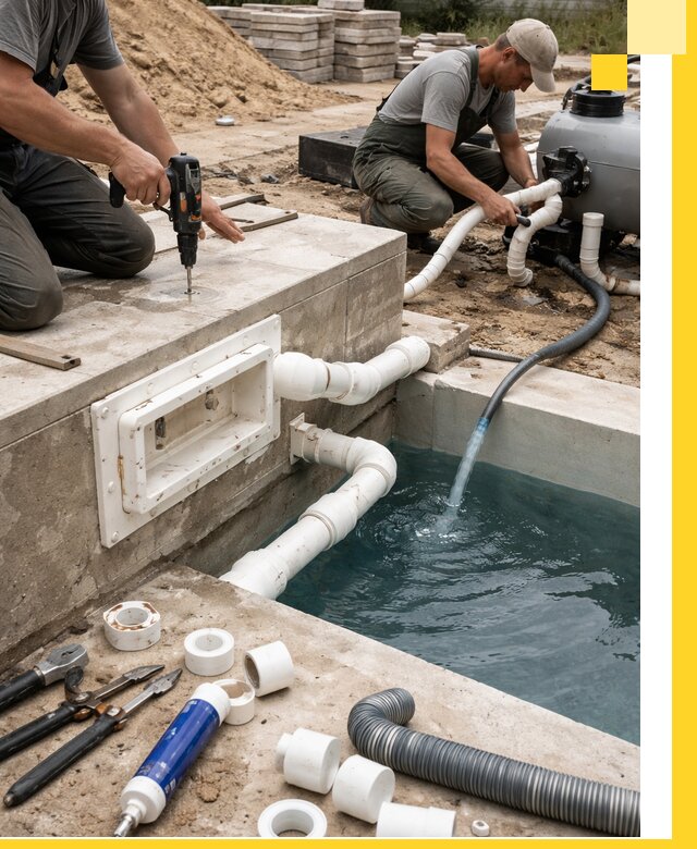 Строительство скиммерных бассейнов под ключ в Рыбинске