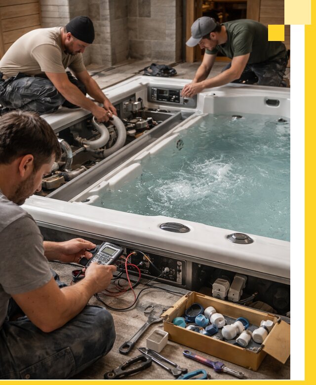 Гидромассажные бассейны под ключ в Рыбинске, дизайн и монтаж