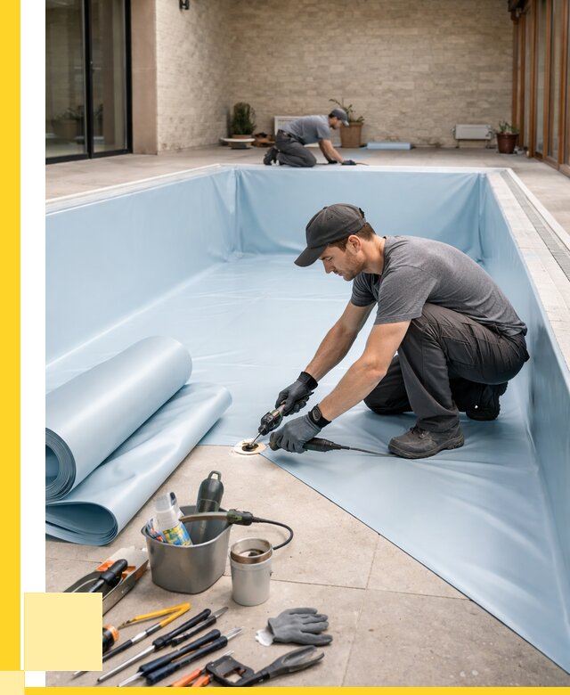 Пленка ПВХ для бассейнов в Рыбинске от 2602 р. | ЭриданРбн