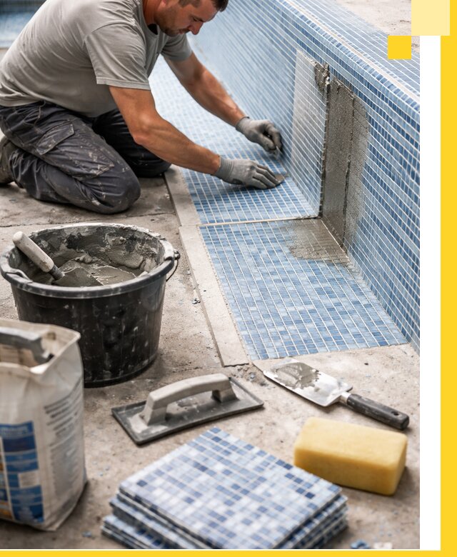 Укладка и ремонт мозаики для бассейнов под ключ в Рыбинске