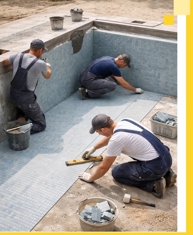 Укладка и установка плитки для бассейнов под ключ в Рыбинске