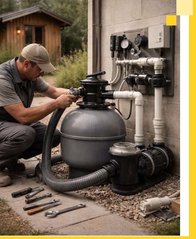 Продажа и монтаж фильтров и насосов для бассейнов в Рыбинске