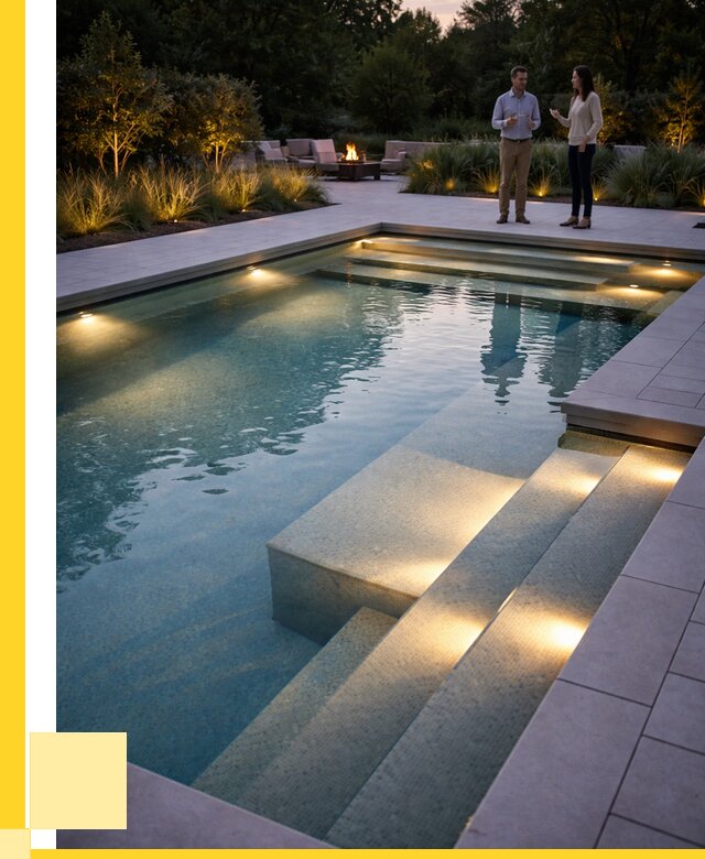 Освещение бассейнов в Рыбинске под ключ от 26020 р. | ЭриданРбн