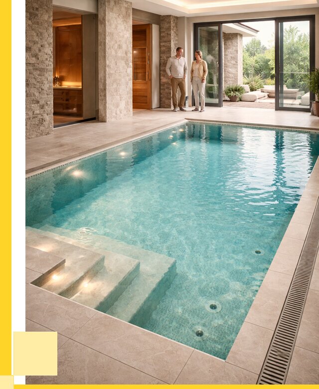 Бассейн во дворе в Рыбинске: проект, отделка от 1248960 р. | ЭриданРбн