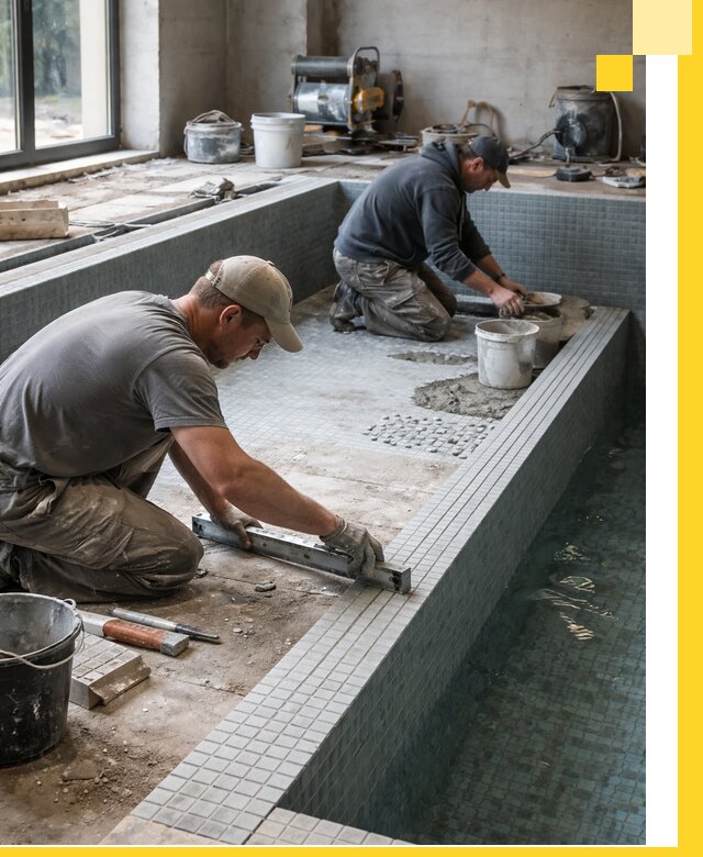 Строительство бассейна в частном доме в Рыбинске под ключ