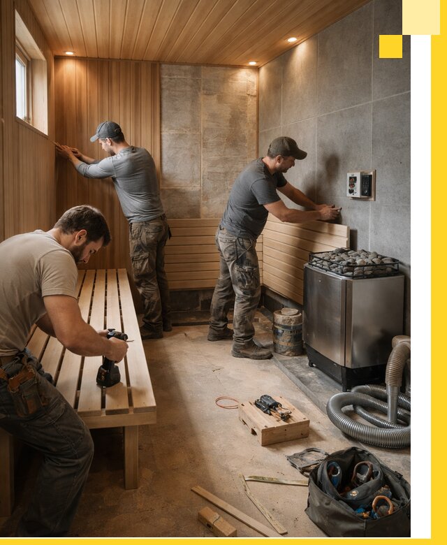 Сауны под ключ в Рыбинске, проектирование, строительство, отделка