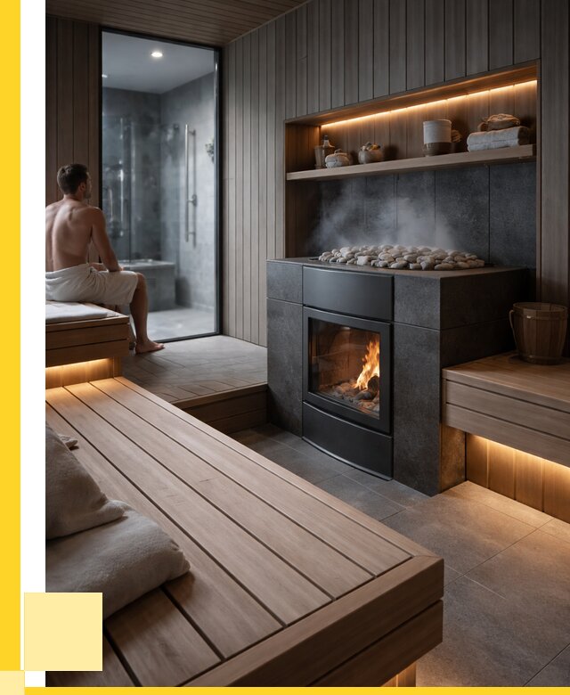 Проект сауны в частном доме в Рыбинске от 36428 р. | ЭриданРбн