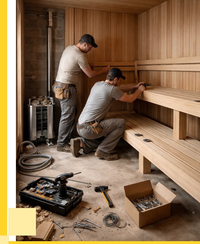 Монтаж саун под ключ в Рыбинске от 124896 р. | ЭриданРбн