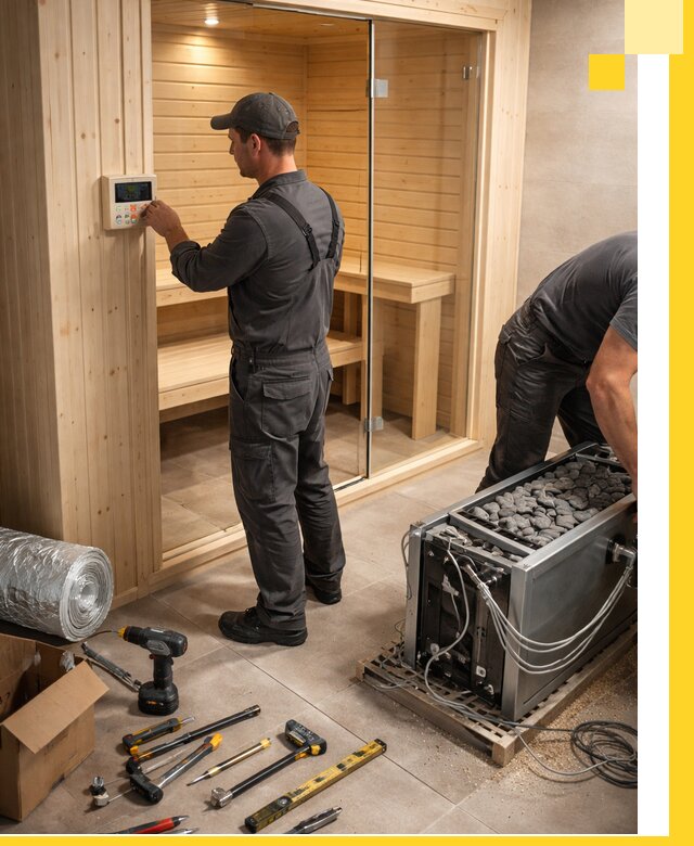 Поставка, установка и монтаж электрических саун в Рыбинске