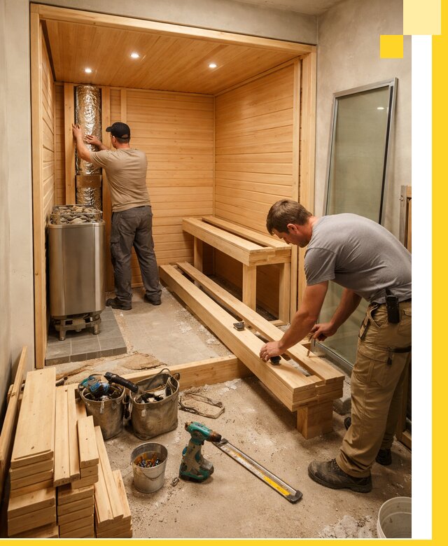 Проектирование и установка домашних саун под ключ в Рыбинске