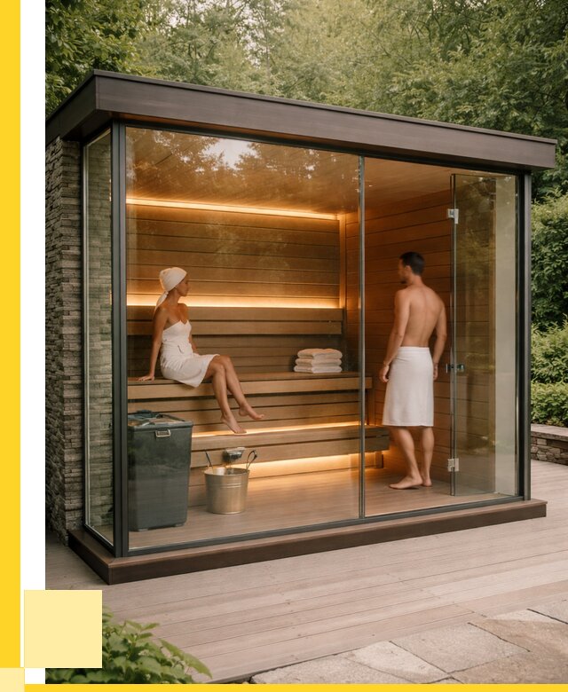 Сауна стеклянная и двери для сауны в Рыбинске от 260200 р. | ЭриданРбн