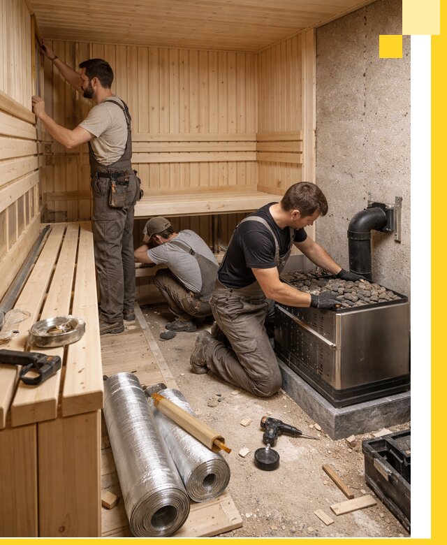 Индивидуальные сауны на заказ в Рыбинске под ключ, проект и монтаж