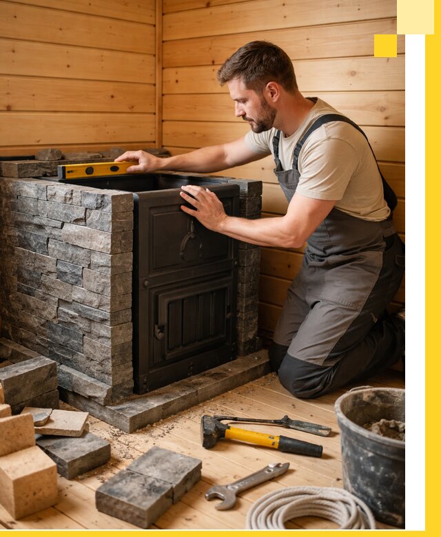 Производство и установка печей для саун под ключ в Рыбинске