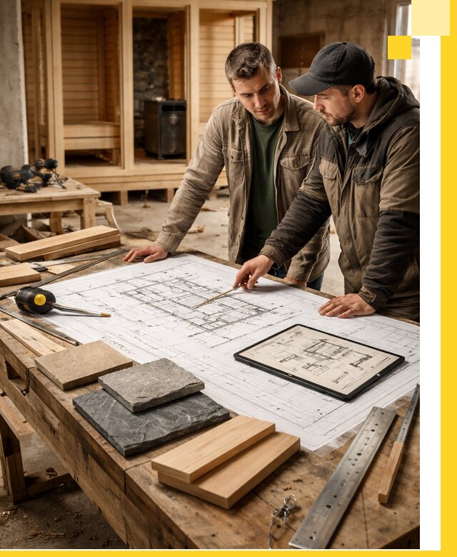 Проекты бань под ключ и планы строительства в Рыбинске