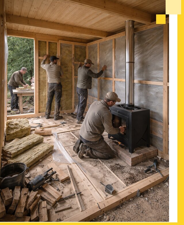 Профессиональный монтаж бань под ключ в Рыбинске для дома