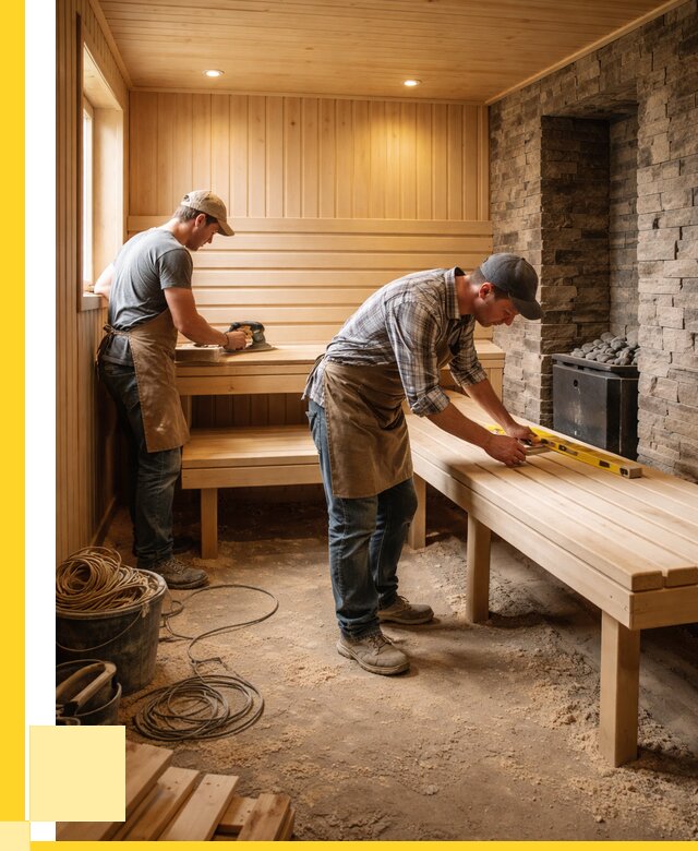 Отделка бани в Рыбинске: внутренняя отделка от 3122 р. | ЭриданРбн