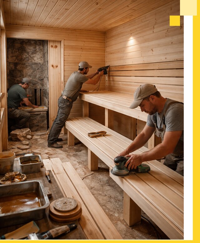 Профессиональная отделка бань в Рыбинске под ключ, с гарантией