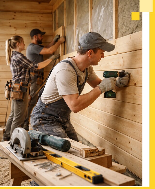 Обшивка бань под ключ в Рыбинске: отделка стен и потолков