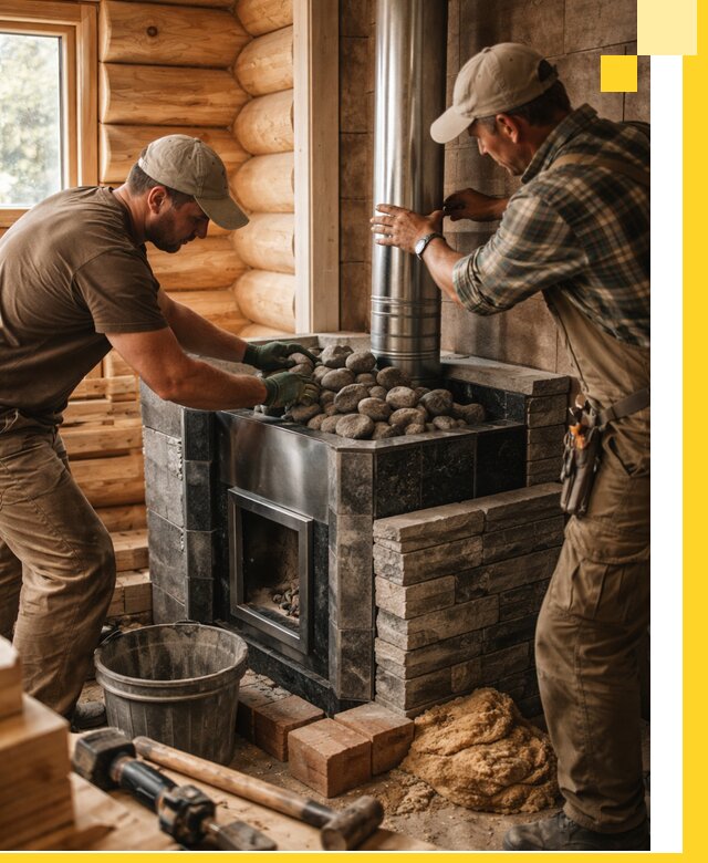 Строительство и отделка русских бань под ключ в Рыбинске