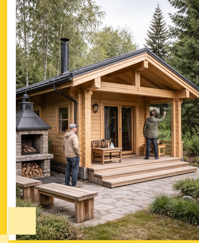 Деревянные бани под ключ в Рыбинске от 468360 р. | ЭриданРбн