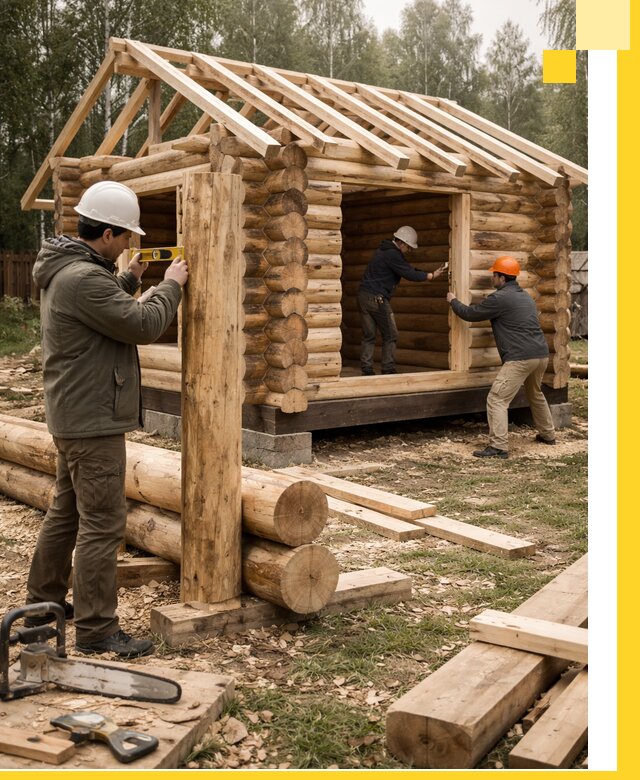 Строительство бань для дачи под ключ в Рыбинске с доставкой и монтажом