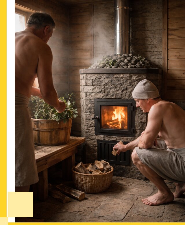 Банные печи под ключ в Рыбинске от 46836 р. | ЭриданРбн кирпичная